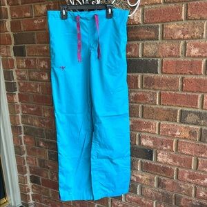 Med Couture Bright Teal Scrub Pants
